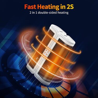 Електричні грілки для рук 2 шт. - багаторазові, USB, з 3 режимами нагріву, для дітей та жінок (чорний+білий)