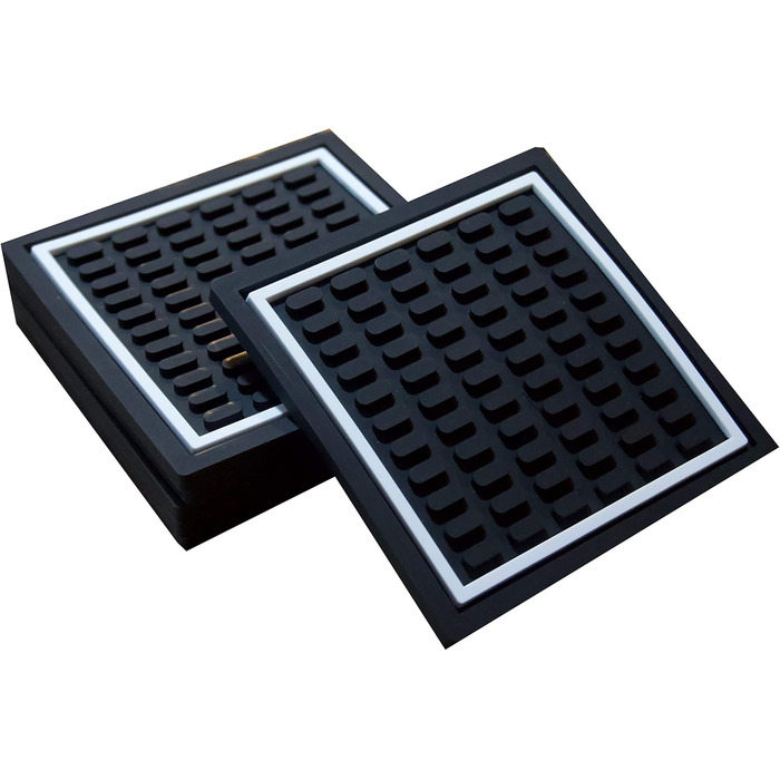 Highball & Chaser Coasters | 6-Piece Coaster Set | Square Absorbent Coasters for Drinks | Stylish Design Ideal for Home Decor or Bars