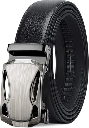 Чоловічий шкіряний ремінь LAKIDAY з автоматичною застібкою-разом, 35 мм, регульований розмір, 125 см (35'-41' талія)