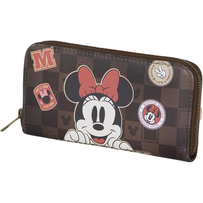 Disney Minnie Mouse Journey Essential Wallet, Brown, 19 x 10 cm