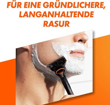 Бритва Gillette Fusion5 для чоловіків, металева, чорна (набір: 1 станок + 1 змінний касетний блок)