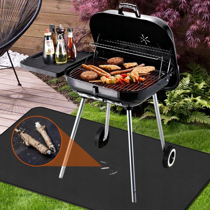Захисний килимок під гриль: міцний та великий вогнетривкий підклад для BBQ