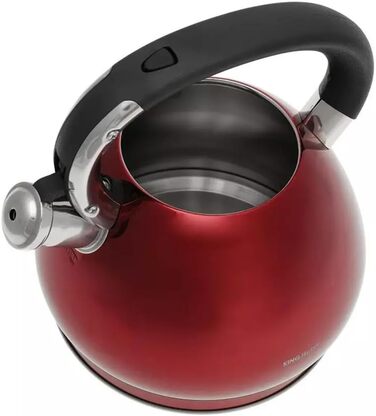 Чайник King Hoff з нержавіючої сталі та бронзи, 3.4 л, KH-1213 (червоний)