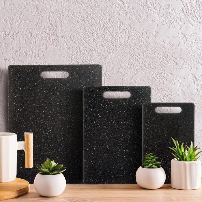 Набір з 3 дерев'яних обробних дощок ASelected для кухні: овочі, фрукти, м'ясо