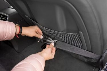 Автокрісло для собак та котів | Чорний велюр, розмір L (57x50 см) | Зручне автоліжко для тварин