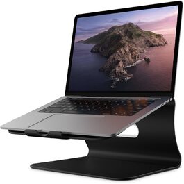 Підставка для ноутбука з алюмінію, сіра, для MacBook Air/Pro, Dell, HP, Lenovo, Microsoft Surface, Samsung (11-16 дюймів)