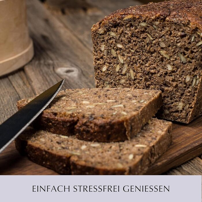 NAKOA Loaf Pan made from natural materials with excellent non-stick properties | Bread Loaf Pan | Rectangular Baking Pan | Baking Bread and Cakes | MADE IN GERMANY from high-quality enamel