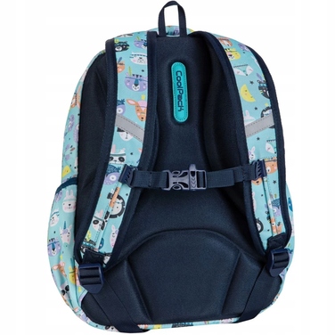 Багатовідсіковий шкільний рюкзак CoolPack, багатоколірний (зелений), 21 л