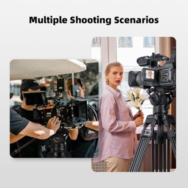 Штатив відео Cayer BF30L з пливним кріпленням, 73' (22м) – міцний штатив для DSLR, відеокамер, камер (13.2 кг)