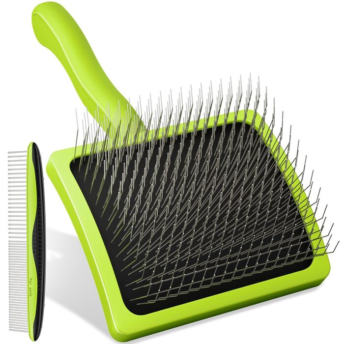 Пекюті Лайкер Бьорте Профі: щітка-лікер для собак, видаляє підшерстя, ковтуни, довга голка (25 мм)