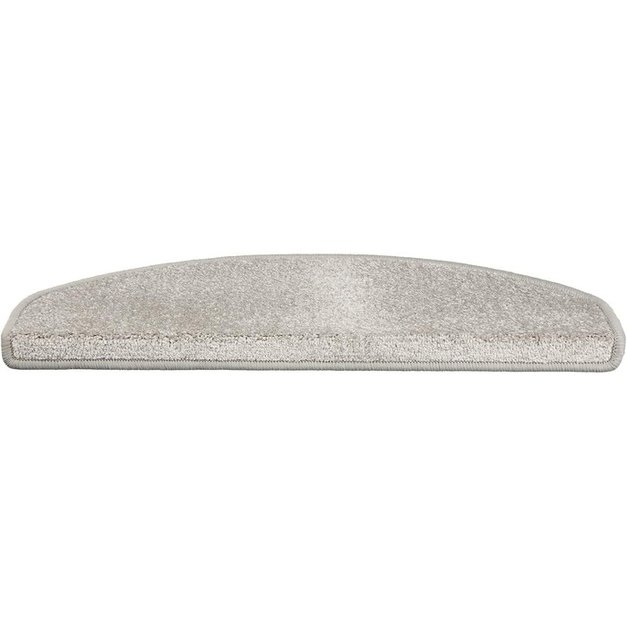 Casa Pura Dynasty Velour Non-Slip Stair Treads - 15 Piece Set - Silver Gray