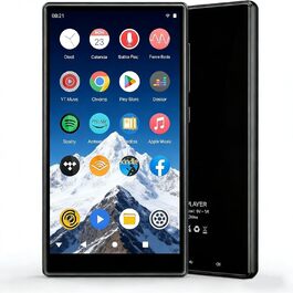 MP3 плеєр 96GB Android 13.0 з Bluetooth, Wi-Fi, Spotify, FM-радіо, чорний