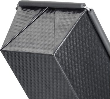 ORIGINAL KAISER Kaiser Inspiration Loaf Pan with Silicone Lid, Rectangular Baking Tin, Non-Stick Coated for Baking and Storage, 32x 15 x 19 cm, Alloy Steel, Grey, 35 x 14 x 9 cm, 5