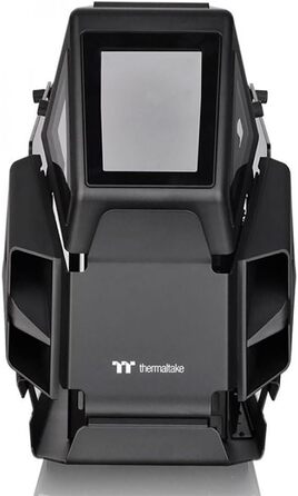 Корпус для ПК Thermaltake AH T200 Black, Micro-ATX, загартоване скло 3мм, Helikopter-дизайн, чорний