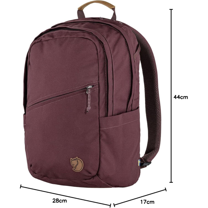 Унісекс спортивний рюкзак Fjallraven Räven 20 л, універсальний розмір, портвейновий