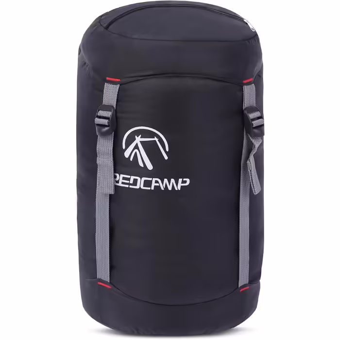 REDCAMP Nylon Compression Stuff Sack, 10L/17L/27L/40L Lightweight Sleeping Bag Compression Sack Great for Backpacking, Hiking and Camping, Blue/Yellow/Army Green/Black