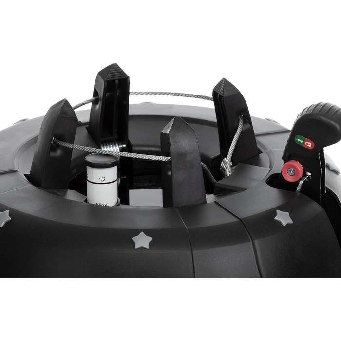 Підставка для ялинки BRANDSSELLER до 2,5 м з механізмом підйому, страхуванням та одним тросом - Зелена