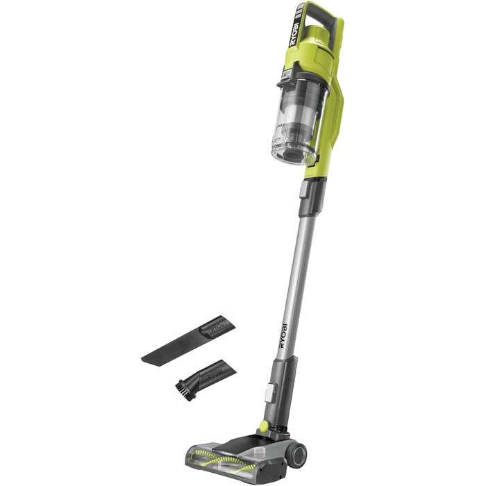 RYOBI акумуляторний пилосос 18V ONE+ безщітковий RSV18BL-0, 900 л/хв, 800 мл, без акумулятора та зарядного пристрою, зелений & антрацитовий
