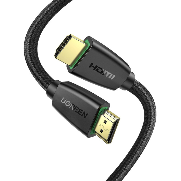 Кабель HDMI UGREEN 4K 60Hz UHD 2.0 з підтримкою ARC, HDR, 3D, Ethernet, 18Gbps, 2 метри (1.0м), сумісний з TV, монітором, Blu-ray, PS5/PS4/PS3, Xbox Series S, Soundbar