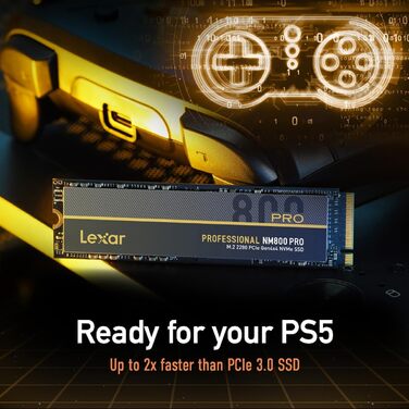 Lexar SSD Professional NM800 Pro M.2 2280 PCI-E x4 Gen4 NVMe (2TB) – Швидкий накопичувач для професіоналів