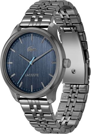 Годинник Lacoste Lisbon чоловічий кварцовий, сталевий браслет (сірий)