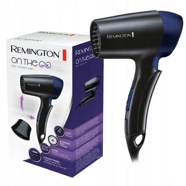 Компактний дорожній фен Remington 1400W, складаний, легкий
