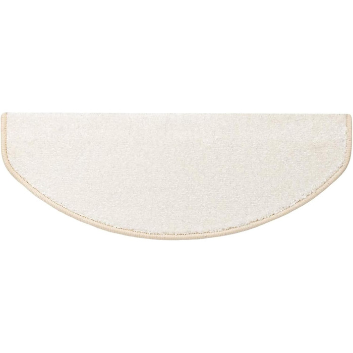 Casa Pura Non-Slip Stair Treads - 15 Piece Set | Self-Adhesive, Plush Carpet for Stairs | 65 x 23.5 x 1.3 cm (Sundae)