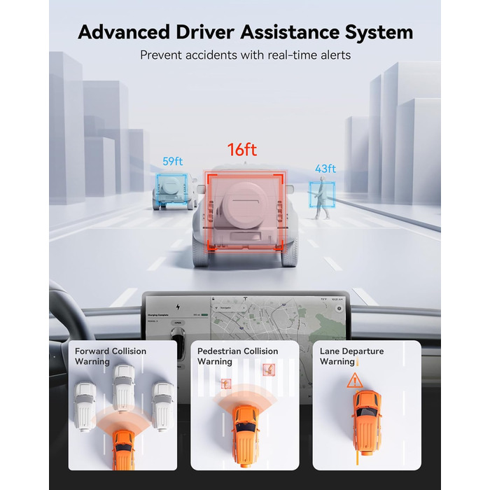 WOLFBOX G850 PRO: Дзеркало-відеореєстратор 4K з ADAS, BSD, WiFi, GPS, G-сенсором та камерою заднього виду