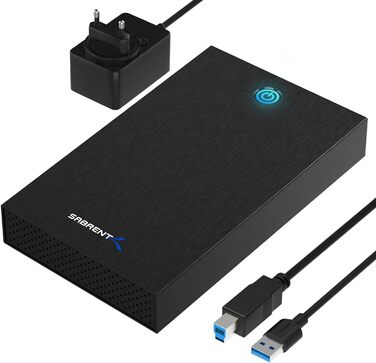 Корпус для жорсткого диска/док-станція Sabrent для 2.5' та 3.5' SATA HDD/SSD – USB 3.0, 5 Gbps, без інструментів, LED, Plug & Play (EC-KSL3)