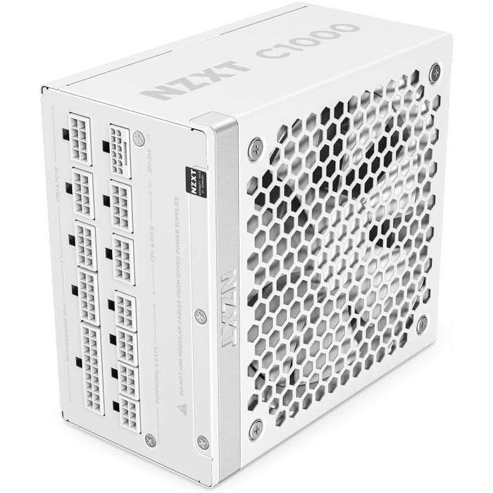 Блок живлення NZXT C850 Gold ATX 3.1, 1000W, 80 Plus Gold, повністю модульний, білий