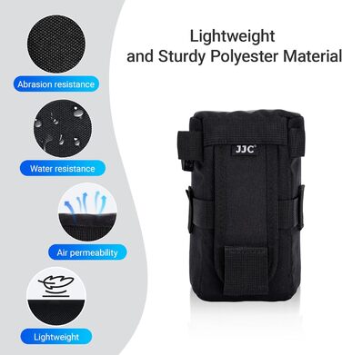 Захисний чохол для об'єктивів JJC для Canon, Nikon, Sony - сумісний з EF 16-35mm f4L, RF 85mm f2, AF-S 24-70mm f2.8, FE 90mm f2.8 Macro та ін.