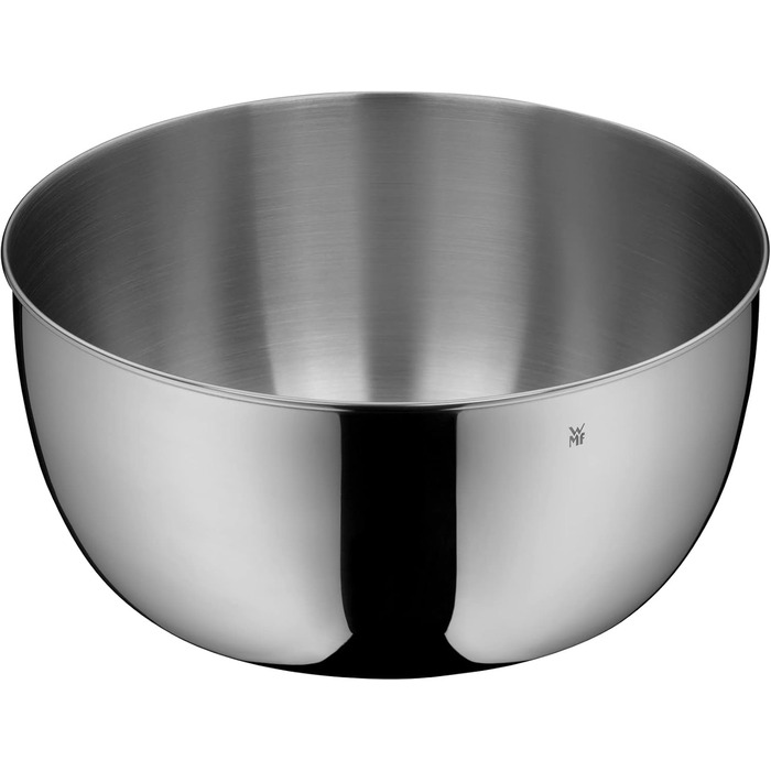 Сушарка для салату WMF Gourmet 25,4 см, нержавіюча сталь Cromargan, полірування, пластикове сито, підходить для посудомийної машини