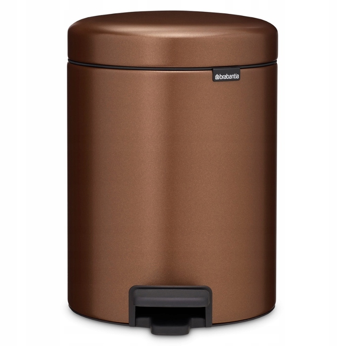 Сміттєвий кошик з педаллю BRABANTIA NewIcon, 5 л, Warm Bronze