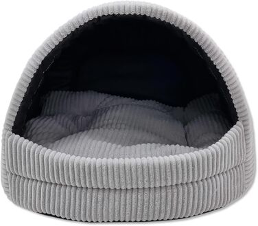 Будка для собак ODOLPLUSZ Hundehütte, сіра, Cord, розмір M - комфортна, зручна, для собак та котів