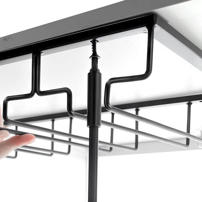 Металевий тримач для келихів вина Anshuke - 4 ряди, 8-12 келихів, для дому, ресторану, бару