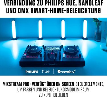 DJ-контролер Numark Mixstream Pro+ з розділенням STEM, 2 деки, Wi-Fi, 7