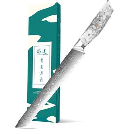 Японський ніж SHANGDAO Kiritsuke 20 см, 67 шарів сталі, ніж для суші та нарізки, професійний ніж для кухні