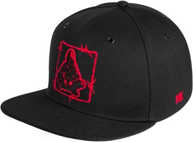 Кепка Nebelkind Snapback з прямим козирком, чорна, унісекс, регульований розмір