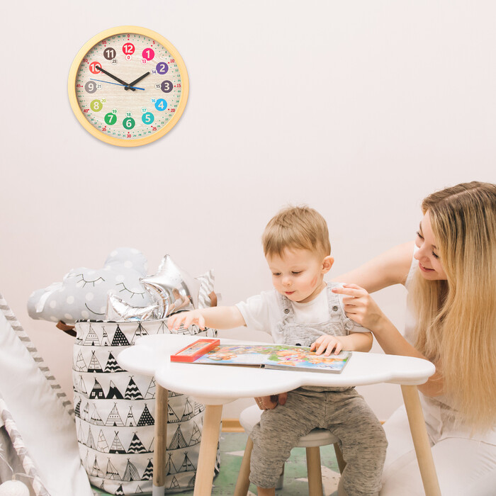 Relaxdays Colorful Wall Clock for Children