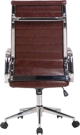 Офісний стіл Буро Columbus з штучної шкіри, регульована висота, колір бордовий