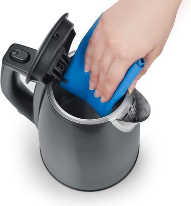 Електричний чайник SEVERIN WK 9540 сірий металік/чорний, 1,0 л, 2200 Вт, Single