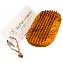 Милотримач з оливкового дерева, овальний, 13x9 см