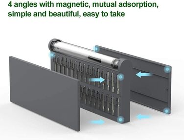 Електрична викрутка YONGYAO 57в1 з магнітом, 2 передачі, для ремонту телефонів, ноутбуків, окулярів, годинників, іграшок