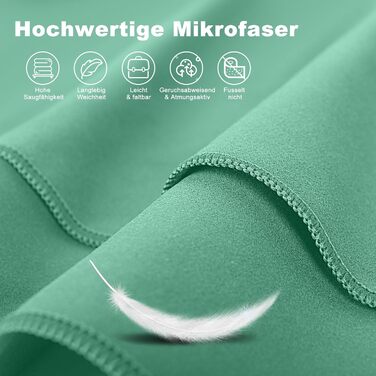 HiiPeak Рушник з мікрофібри: компактний, легкий, швидковисихаючий (180 x 90 см, блакитний)