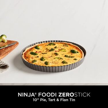 Ninja Foodi ZEROSTICK B30910EUUK Cake and Loaf Tin, non-stick coated, durable, robust, made from aluminized steel, Grey, 25 cm