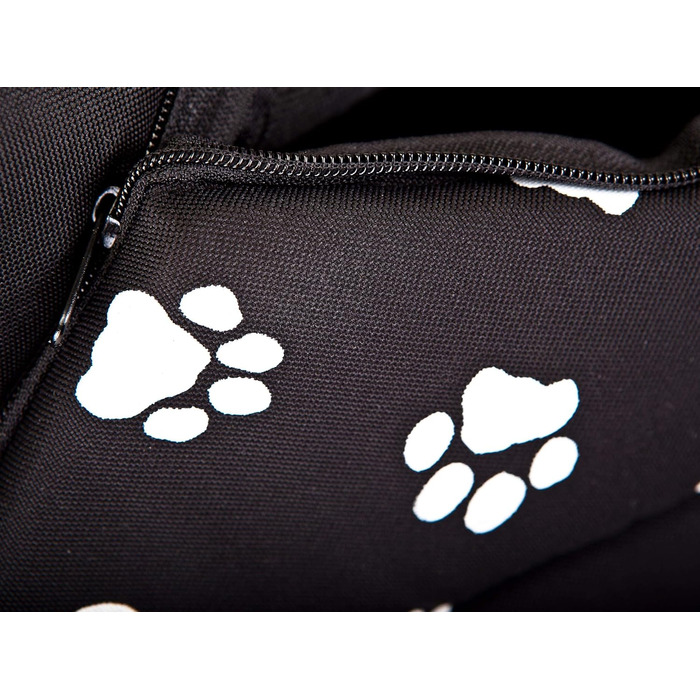 Будка для собак, лежанка для собак, хатинка для котів, лежанка для тварин XL - 60x55 см чорна з лапами XL - 60x55x60 см чорна з лапами