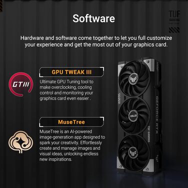 Ігрова відеокарта ASUS TUF Gaming GeForce RTX 5060 OC Edition 8GB GDDR7, PCIe 5.0, DLSS 4, чорна