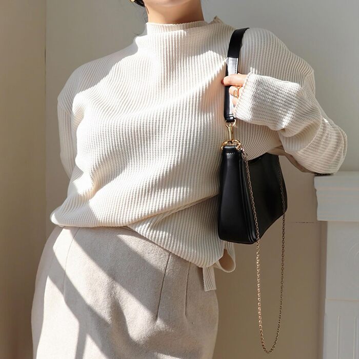 Жіноча сумка Kleine Handtasche: чорна сумка через плече з PU-шкіри, знімний ланцюжок, 26x7x15 см