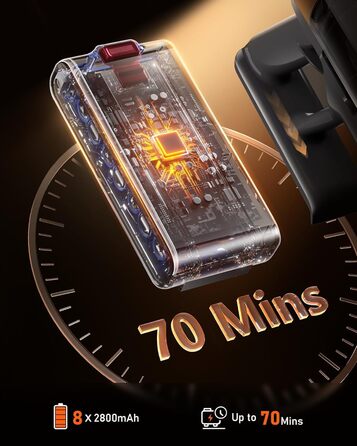 Бездротовий акумуляторний пилосос, 50000 Па, 580 Вт, 70 хв, 1.8 л, з дисплеєм, самостійна парковка, док-станція на стіні, антизаплутана щітка, 8-рівнева фільтрація, для шерсті тварин/килимів/твердих поверхонь/автомобіля