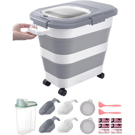 Герметичний контейнер для корму для собак, складаний, набір для корму для котів 